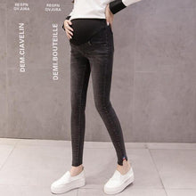 Load image into Gallery viewer, maternity jeans elastic waistband pregnant women pants