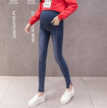 Load image into Gallery viewer, maternity jeans elastic waistband pregnant women pants