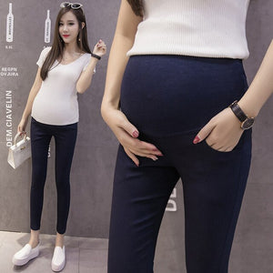 High Elastic Waist Ninth Pants